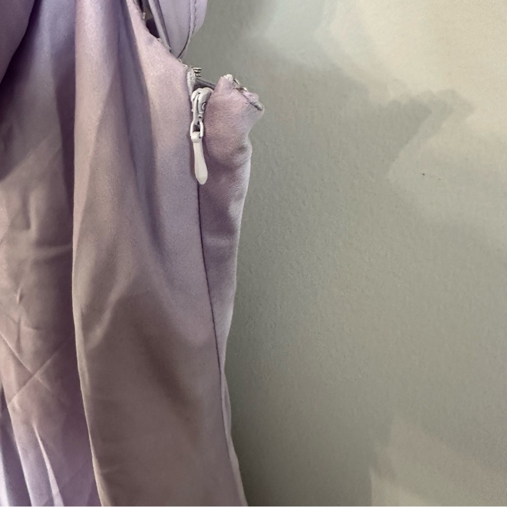 Show Me Your MuMu Women’s Bella Maxi Dress in Lavender Luxe Satin Sz M NWOT - Picture 7 of 11